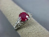 ANTIQUE 1.0CT AAA RUBY PLATINUM CLASSIC ROUND SOLITAIRE FILIGREE ENGAGEMENT RING
