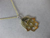 ESTATE LARGE 14KT YELLOW GOLD HANDCRAFTED STAR OF DAVID FLOATING PENDANT #18930