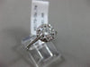 ESTATE .96CT DIAMOND 14KT WHITE GOLD 3D CLASSIC ROUND SHARED PRONG WEDDING RING