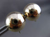 ESTATE LARGE 14KT YELLOW GOLD 3 DIMENSIONAL CIRCULAR SCREW BACK EARRINGS #23756
