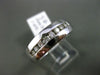 ESTATE WIDE .33CT DIAMOND 14KT WHITE GOLD 3D CHANNEL WEDDING ANNIVERSARY RING