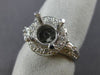 ESTATE .80CT DIAMOND 14K WHITE GOLD FILIGREE MILGRAIN SEMI MOUNT ENGAGEMENT RING