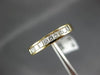 ESTATE .46CT DIAMOND 14KT YELLOW GOLD 3D PRINCESS CUT ANNIVERSARY RING #15774