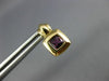 ESTATE .80CT AAA AMETHYST 14KT YELLOW GOLD 3D CLASSIC SQUARE STUD EARRINGS