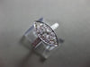 ANTIQUE .50CT OLD MINE ROUND DIAMOND PLATINUM 3D MARQUISE FILIGREE RING #23681