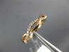 ESTATE .22CT ROUND DIAMOND 18KT ROSE GOLD 3D CLASSIC INFINITY ROPE LOVE RING