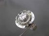 ESTATE LARGE 1.30CT GIA DIAMOND 14KT WHITE GOLD FILIGREE ENGAGEMENT RING #21088