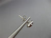 ESTATE 1.17CT DIAMOND & AAA GARNET 14KT WHITE GOLD ROUND HALO STUD EARRINGS