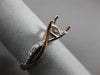 ESTATE .17CT DIAMOND 14KT WHITE & ROSE GOLD INFINITY SEMI MOUNT ENGAGEMENT RING