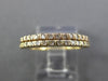 ESTATE .36CT DIAMOND 18KT YELLOW & ROSE GOLD SEMI ETERNITY DOUBLE STACKABLE RING