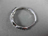ESTATE .50CT WHITE & BLACK DIAMOND 14KT WHITE GOLD 3D INFINITY HANGING EARRINGS