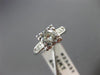 ANTIQUE .65CT OLD MINE DIAMOND 14K WHITE GOLD 3D FILIGREE ENGAGEMENT RING #23431