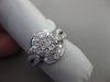 ESTATE 1.80CT DIAMOND 14KT WHITE GOLD 3D CLUSTER HALO FLOWER FRIENDSHIP RING