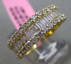 ESTATE 1.31CT DIAMOND 18KT YELLOW GOLD SEMI ETERNITY WEDDING ANNIVERSARY RING
