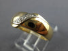 ESTATE .05CT DIAMOND 14KT WHITE & YELLOW GOLD MENS WEDDING RING BAND#22004