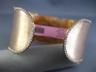 ESTATE WIDE 1.15CT DIAMOND 14KT ROSE GOLD 3D FLEXIBLE SNAKE CUFF BANGLE BRACELET