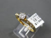 ESTATE .35CT DIAMOND 14KT YELLOW GOLD 3D CLASSIC 5 STONE 6 PRONG ENGAGEMENT RING