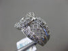 ESTATE WIDE .55CT DIAMOND 18KT WHITE GOLD 3D FILIFREE LOVE KNOT ANNIVERSARY RING