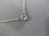 ESTATE .40CT ROUND DIAMOND 14KT WHITE GOLD 3D CLASSIC 4 PRONG SOLITAIRE NECKLACE
