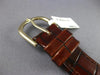ANTIQUE LUCIEN PICCARD 14KT YELLOW GOLD CLASSIC SQUARE LEATHER MENS WATCH #2080