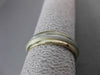 ESTATE 14KT WHITE & YELLOW GOLD CLASSIC SOLID WEDDING BAND RING 6mm #23222