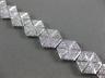 ESTATE WIDE & LONG 2.60CT DIAMOND 14K WHITE GOLD CLASSIC HEXAGON TENNIS BRACELET