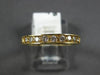 ESTATE .37CT DIAMOND 14KT YELLOW GOLD 3D FILIGREE CHANNEL ANNIVERSARY RING #2775