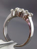 ESTATE .79CT DIAMOND 14KT WHITE GOLD PRINCESS INVISIBLE WEDDING ANNIVERSARY RING