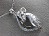 ESTATE .34CT ROUND DIAMOND 14KT WHITE GOLD 3D CLASSIC HAPPY RAM FLOATING PENDANT