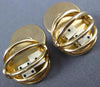 ESTATE LARGE 14KT YELLOW GOLD CLASSIC DOUBLE DICE LUCKY FLOATING MENS CUFFLINKS