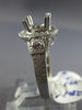 ESTATE 1.1CT DIAMOND 14K WHITE GOLD FILIGREE MILGRAIN SEMI MOUNT ENGAGEMENT RING