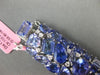 ESTATE EXTRA LARGE 113.88CT DIAMOND & AAA TANZANITE 18KT WHITE GOLD 3D BRACELET