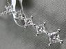 ESTATE LARGE .50CT PRINCESS DIAMOND 14K WHITE GOLD 3D JOURNEY GRADUATING PENDANT