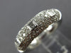 ESTATE WIDE 1.20CT DIAMOND 18KT WHITE GOLD 3D MULTI ROW COMFORT FIT RING #26459