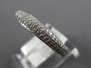 ESTATE .70CT DIAMOND 14K WHITE GOLD CLASSIC PAVE WEDDING ANNIVERSARY RING #20777