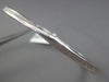 ESTATE .79CT DIAMOND 18KT WHITE GOLD 3D HANDCRAFTED CRISS CROSS BANGLE BRACELET