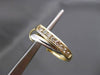 ESTATE LARGE 1.10CT DIAMOND 14KT TWO TONE GOLD 3D X LOVE CLIP ON EARRINGS #24329