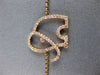 ESTATE .19CT PINK DIAMOND 18KT ROSE GOLD 3D CLASSIC HAPPY ELEPHANT FUN BRACELET