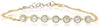 .64CT DIAMOND 14KT YELLOW GOLD FLOWER HALO BY THE YARD CLASSIC TENNIS BRACELET