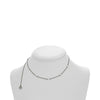 ESTATE .10CT DIAMOND 18K WHITE GOLD & BLACK RHODIUM DIAMOND BY THE YARD NECKLACE