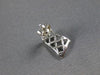 ESTATE .10CT DIAMOND 18KT WHITE GOLD OPEN FILIGREE RECTANGULAR HANGING EARRINGS