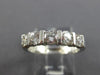 ESTATE LARGE 1.0CT ROUND DIAMOND 14KT WHITE GOLD 5 STONE ANNIVERSARY RING #12440