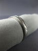 ESTATE .25CT DIAMOND 14K WHITE GOLD 3D CLASSIC PRINCESS CHANNEL ANNIVERSARY RING