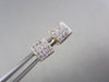 ESTATE 14KT W/Y GOLD .75CT PRINCESS DIAMOND STUD EARRINGS F-G VS SIMPLY THE BEST