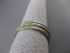 ESTATE 14KT WHITE & YELLOW GOLD HANDCRAFTED ROPE WEDDING BAND RING 7mm #23216