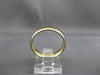 ESTATE 14KT WHITE & YELLOW GOLD CLASSIC MILGRAIN WEDDING ANNIVERSARY RING #24162