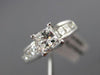 ESTATE 1.78CT PRINCESS DIAMOND PLATINUM 3D LUCIDA ENGAGEMENT RING #19559