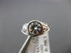 ANTIQUE LARGE GIA .90CT DIAMOND 18KT WHITE GOLD FILIGREE ENGAGEMENT RING #23707