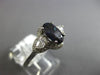ESTATE 2.21CT DIAMOND & AAA ALEXANDRITE 18KT WHITE GOLD 3D OVAL ENGAGEMENT RING