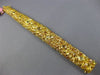 ESTATE EXTRA LARGE GIA 36.27CT FANCY INTENSE MULTI DIAMOND 18KT GOLD 3D BRACELET